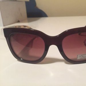 NWT Oscar DeLaRenta Sunglasses 1268CE Berry/Blonde